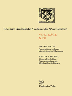 cover image of Florengeschichte im Spiegel blütenökologischer Erkenntnisse